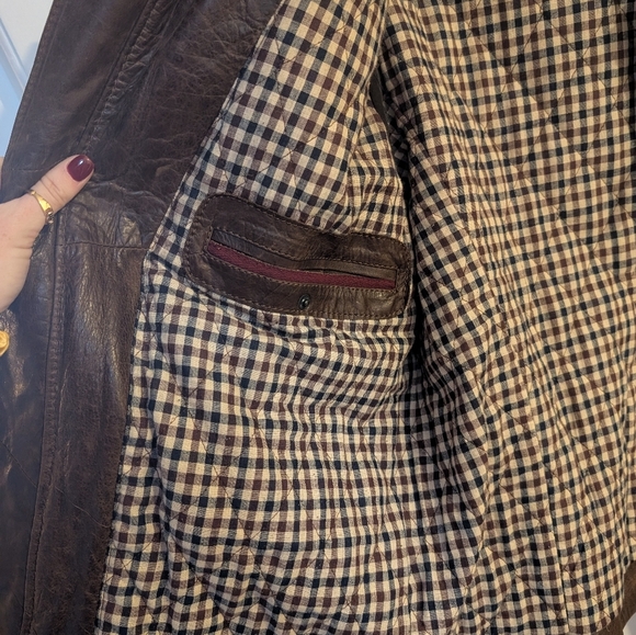 Danier Brown Leather Jacket - Picture 4 of 5